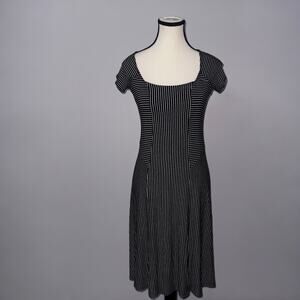 Only hearts striped square neck dress women’s size medium